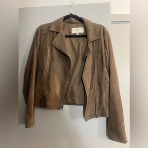 Suede Moto Jacket